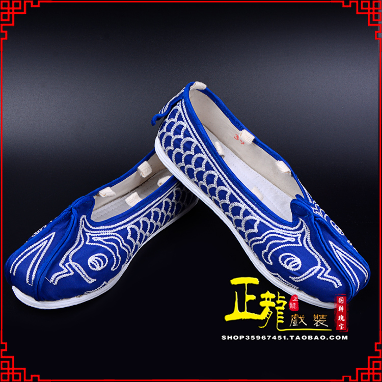 大厂戏鞋舞台演出鞋水路英雄三义斋布底鱼鳞洒