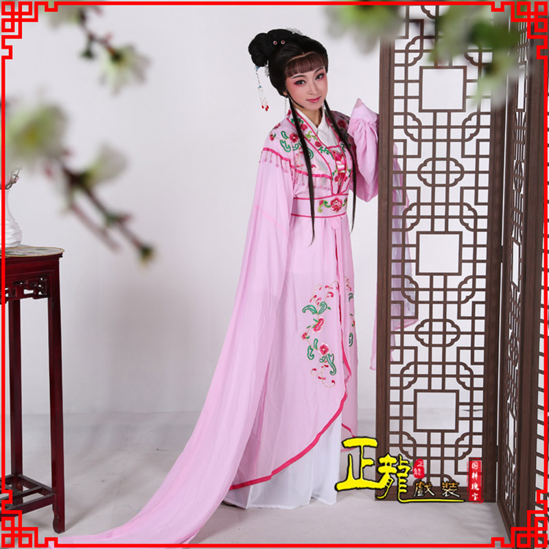 大厂花旦黄梅戏服古装戏服水袖戏剧假云肩长披